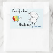 Een van een soort regenboog schapen Sticker (Tas)