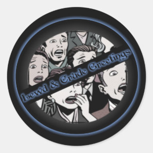 Een van onze nieuwe logo’s ronde sticker