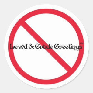 Een van onze originele logo's ronde sticker