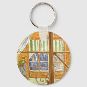 Een varkensslagerswinkelruit door Vincent van Gogh Sleutelhanger
