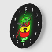 Een vat giftig afval. grote klok (Hoek)