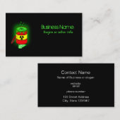 Een vat giftig afval. visitekaartje (Voorkant / Achterkant)