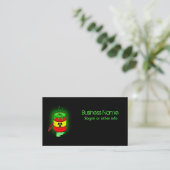 Een vat giftig afval. visitekaartje (Staand voorkant)