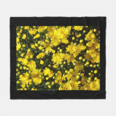 Een veelheid van gele mama's fleece deken (Voorkant (Horizontaal))