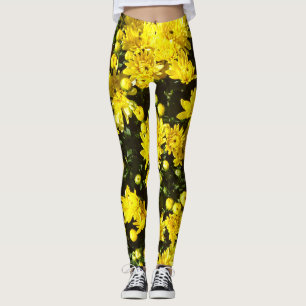 Een veelheid van gele mama's leggings