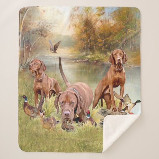 Een veelzijdige aristocraat in het Hongaarse Visla Sherpa Deken (Voorkant)