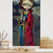 Een veilig hek van de DRUKDRUK van de Harbour goth Poster (Keuken)