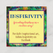 "Een veilige beug verzenden"-kaarten voor inspirat Vierkante Visitekaartje (Achterkant)