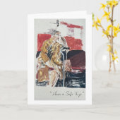 Een veilige reis" Kaart (Gele Bloem)