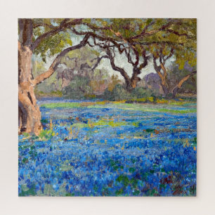 Een veld met blauwe bonen bij Alamo Heights, 1919, Legpuzzel