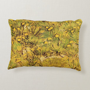 Een veld met gele bloemen door Vincent van Gogh Decoratief Kussen