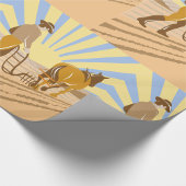 Een veld stromen cadeaupapier