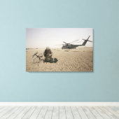 Een veldradiooperator canvas afdruk (Insitu (Houten vloer))