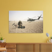 Een veldradiooperator canvas afdruk (Insitu (Woonkamer))