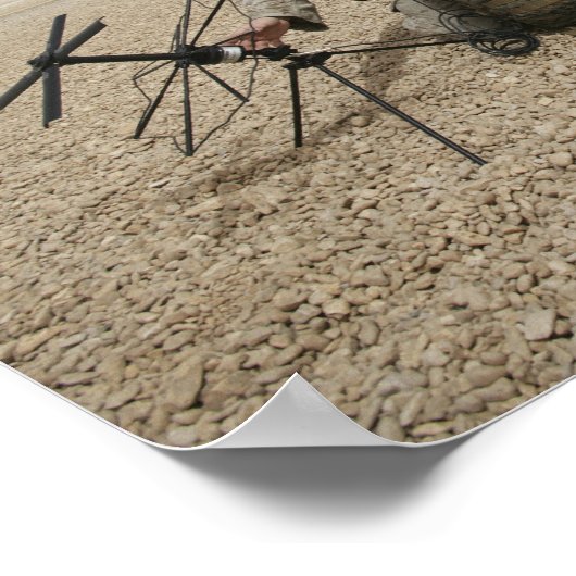 Een veldradiooperator poster (Hoek)