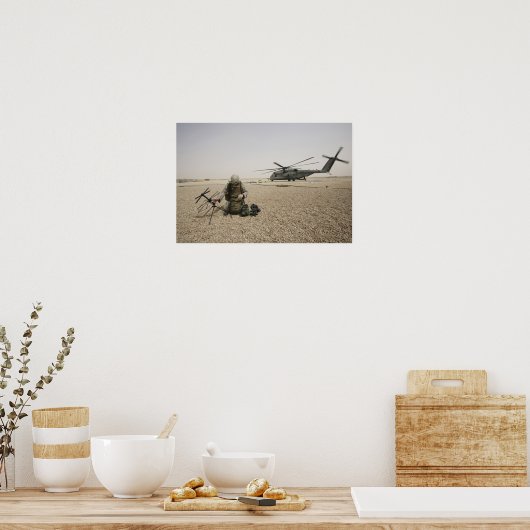 Een veldradiooperator poster (Keuken)