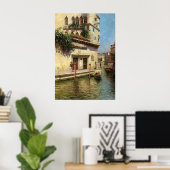 Een Venetiaans achterwater Poster (Thuiskantoor)