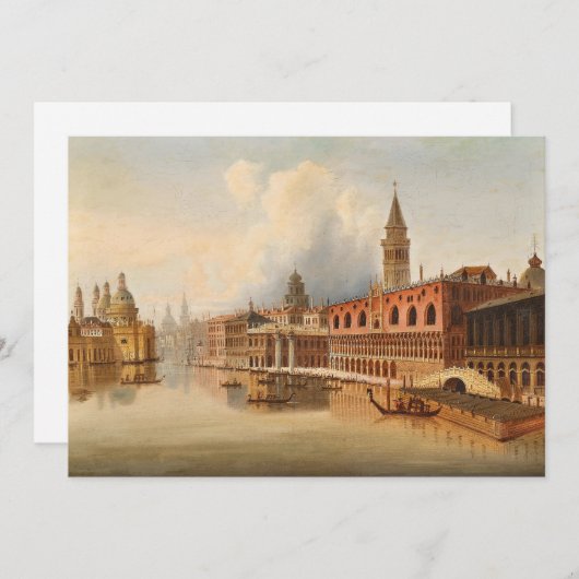 Een Venetiaanse scene | Johann Wilhelm Jankowsky (Voorkant / Achterkant)