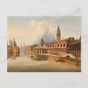 Een Venetiaanse scene   Johann Wilhelm Jankowsky Briefkaart