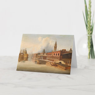 Een Venetiaanse scene   Johann Wilhelm Jankowsky Kaart