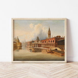 Een Venetiaanse scene   Johann Wilhelm Jankowsky Poster
