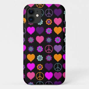 Een ventilatorhartoperspatroon en uw ruggengraat. iPhone 11 hoesje