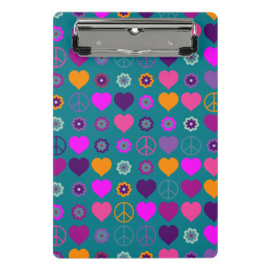 Een ventilatorhartoperspatroon en uw ruggengraat. mini klembord