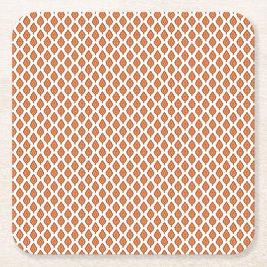 Een verbluffend zwart wit geometrisch patroon ontw vierkante kartonnen onderzetter (Voorkant)