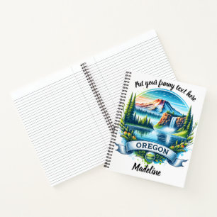 Een verbluffende illustratie van Oregon's natuurli Notitieboek