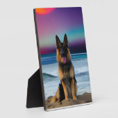 Een verbluffende strandherder fotoplaat (Zijkant)