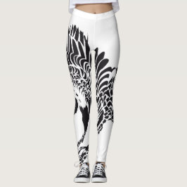 Een veren vol benen leggings