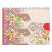 Een verfijnde bloemige regeling met det kalender (Hoes)