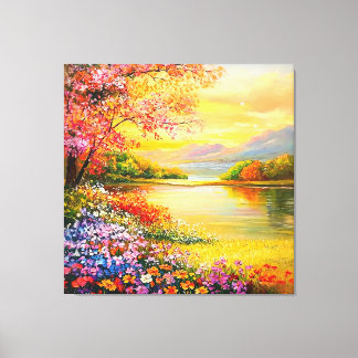 Een verfrissende melodie 035 canvas afdruk