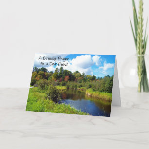 Een verjaardagsgebed voor een goede vriend kaart