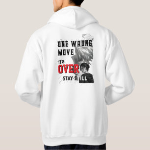Één verkeerde beweging - Donkere HAnime Grafische Hoodie