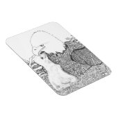 EEN VERLICHTE HARRIET VAN EEN MOEDER + BABY E16-CU MAGNEET (Rechterzijde)