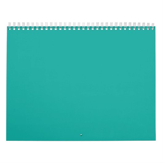 Een verloopachtergrond die blauw in groen overvloe kalender (Hoes)