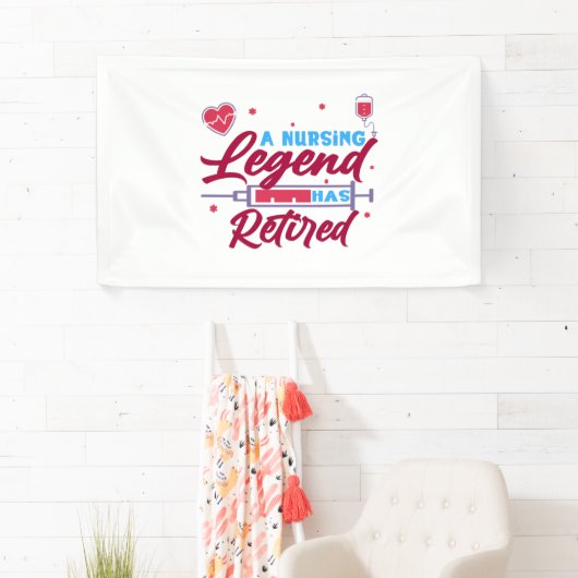 Een verpleegkundige legende is in ruste spandoek (Insitu)