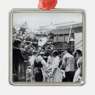 Een verrichting bij het Charing Kruisziekenhuis Metalen Ornament