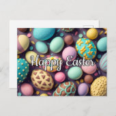 Een verscheidenheid aan heerlijke chocolade paasei briefkaart (Voorkant / Achterkant)