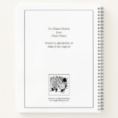 Een verscheidenheid van Funny Lollipop Man Cartoon Notitieboek (Achterkant)