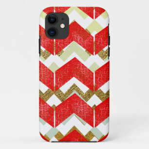 een verschillend chevronpatroon iPhone 11 hoesje