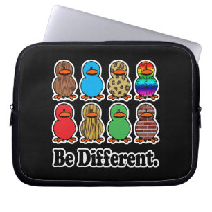 een verschillend patroon van eenden met een vreemd laptop sleeve
