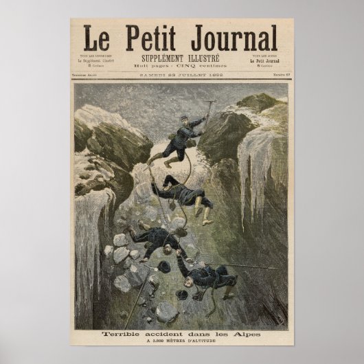 Een verschrikkelijk ongeval in de Alpen Poster (Voorkant)