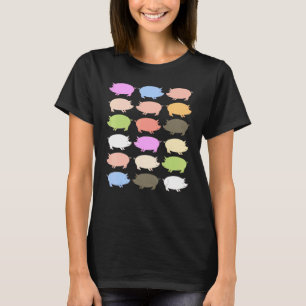 Een verschuiving van het Varkensgistingsteam van d T-shirt