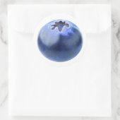 Eén verse bosbes ronde sticker (Tas)