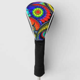 Een Versierde Golfclubhoes Golfheadcover