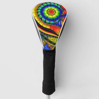 Een Versierde Golfclubhoes Golfheadcover