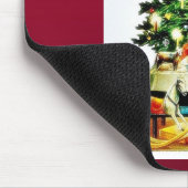 Een versierde kerstboom muismat (Hoek)