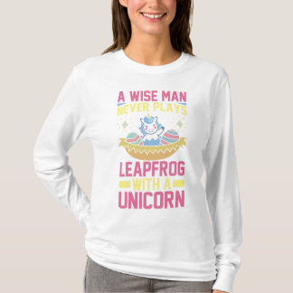 Een verstandig man speelt nooit haasje-over met ee t-shirt